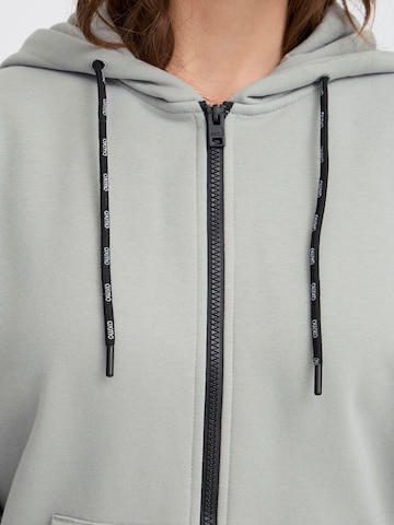 Giacca di felpa 'Sanice' di Oxmo in grigio