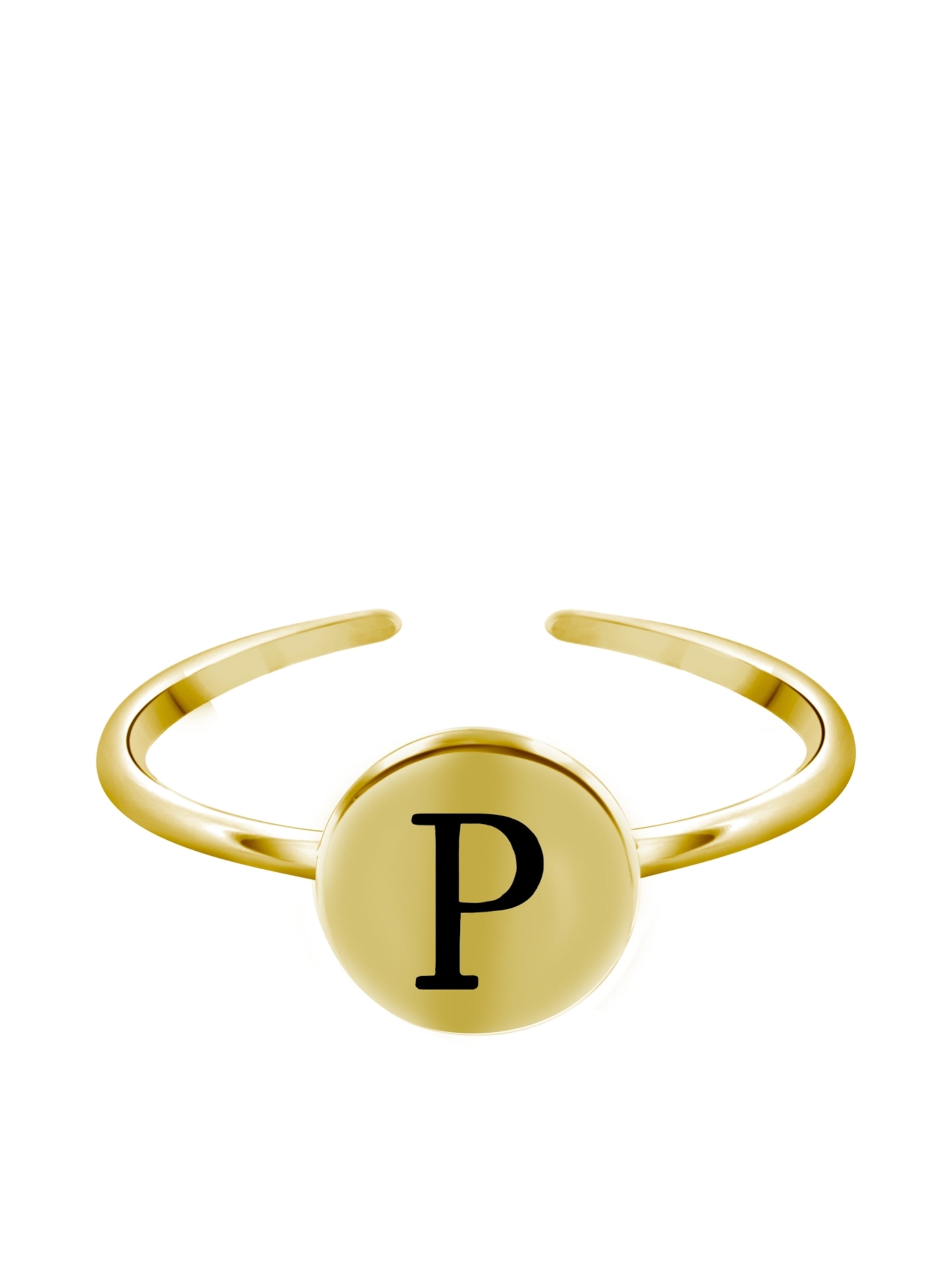 Lucardi Ring in Gold: front