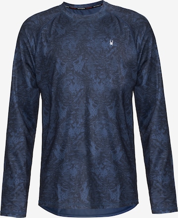 Spyder Functioneel shirt in Blauw: voorkant