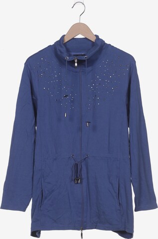 MIAMODA Sweatshirt & Zip-Up Hoodie in XXXL in Blue: front