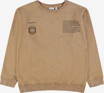 NAME IT Sweatshirt 'Solgon' in Brown: front