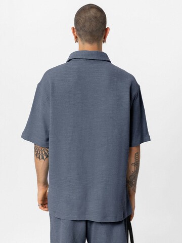 VAMOS CLO Comfort fit Button Up Shirt in Grey