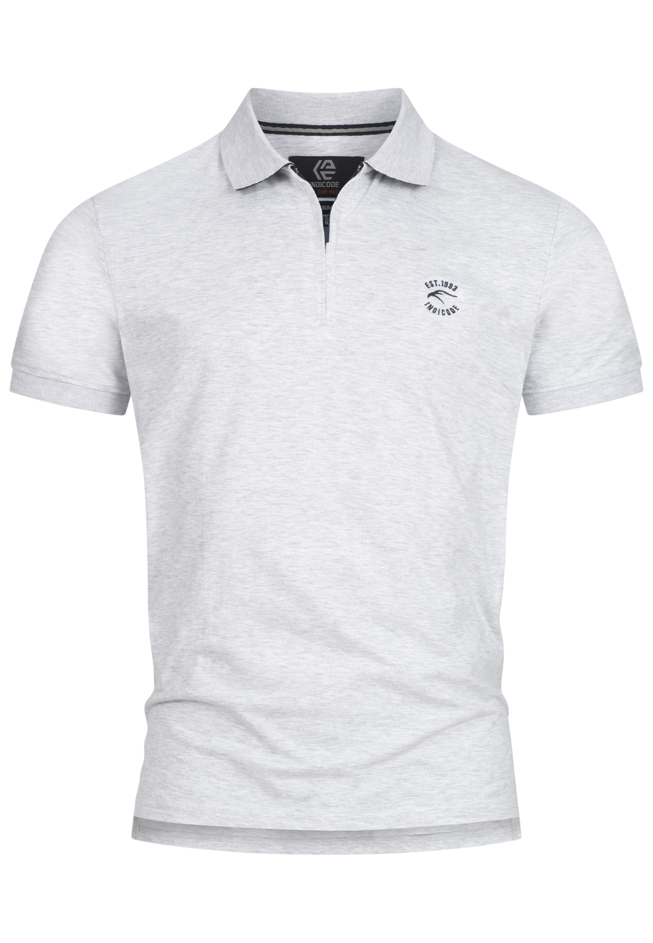 INDICODE JEANS Shirt 'Yonah ' in Wit: voorkant