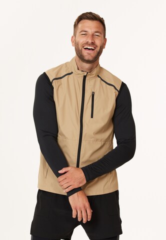 ENDURANCE Sportbodywarmer 'Hugoee' in Beige: voorkant