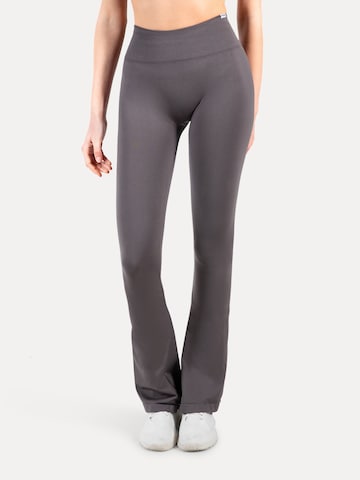 évasé Leggings 'Oriana' Smilodox en gris : devant