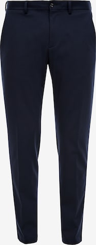 Coupe slim Pantalon chino s.Oliver BLACK LABEL en bleu : devant
