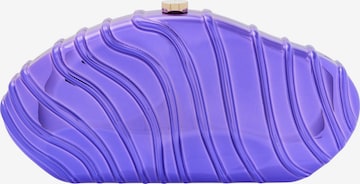 KRZY Clutch in Purple: front
