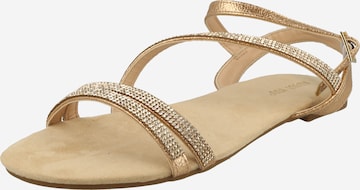 ABOUT YOU Sandalen met riem 'Ida' in Goud: voorkant