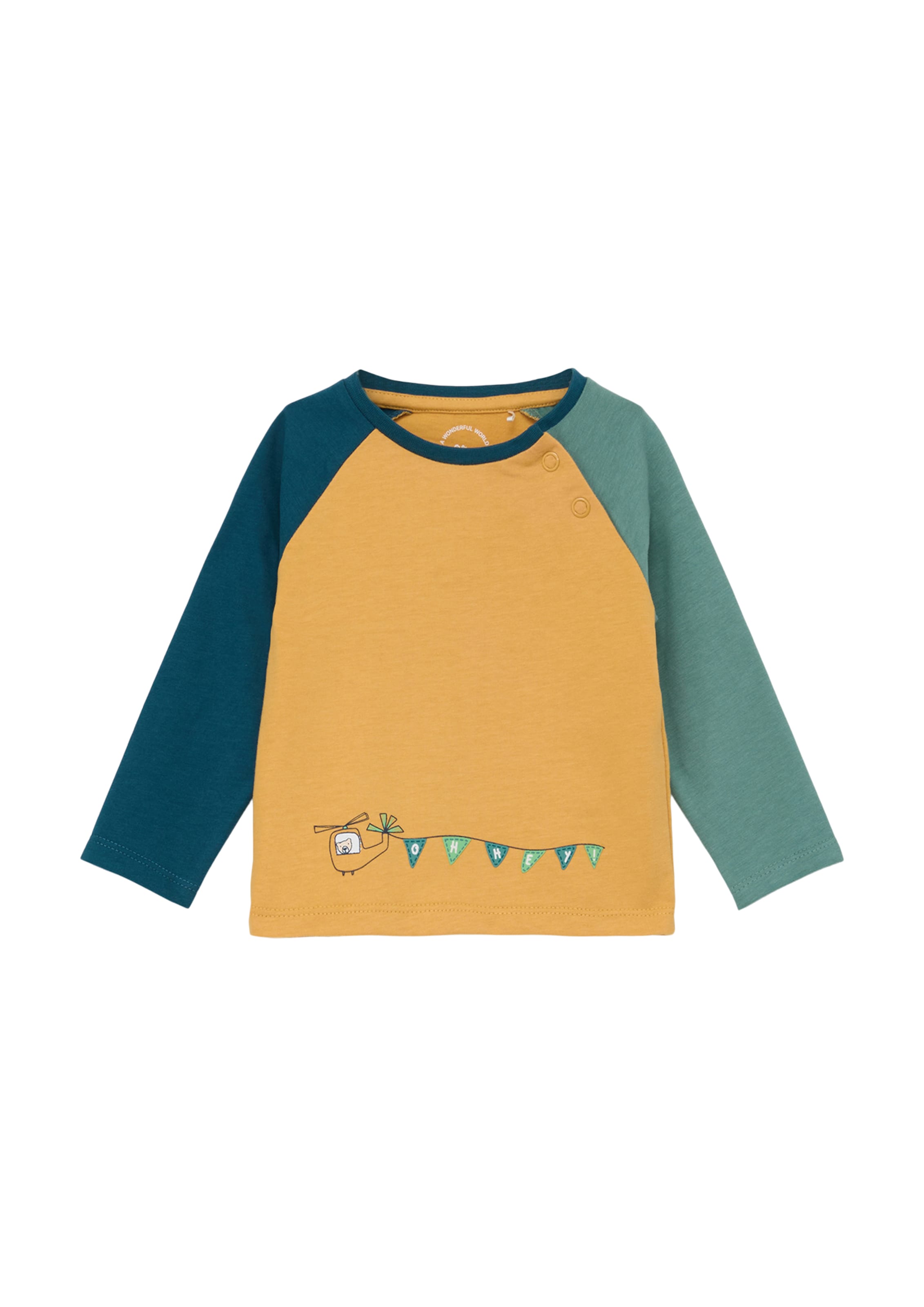 T-Shirt 'Raglan' s.Oliver en jaune : devant