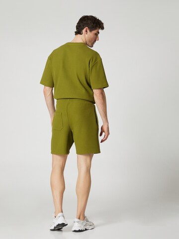 ABOUT YOU x Kevin Trapp Regular Pants 'Simon' in Green