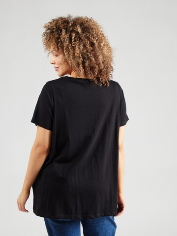 ONLY Carmakoma T-Shirt 'CARXMAS' in Schwarz