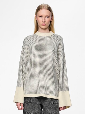 PIECES Pullover 'Nordic' in Beige: Vorderseite