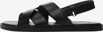 MANGO MAN Sandals 'Romana' in Black: front