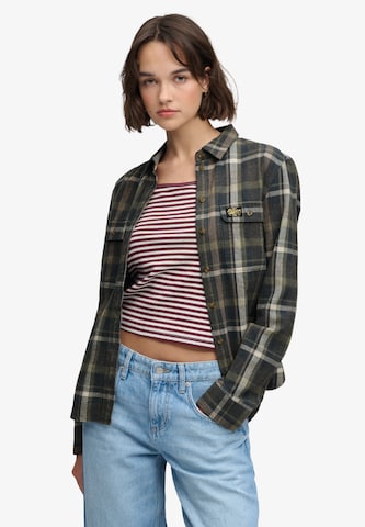 Superdry & Co Blouse in Groen: voorkant