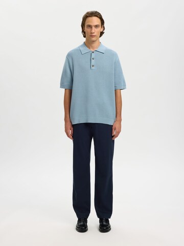 SELECTED - regular Pantalón en azul