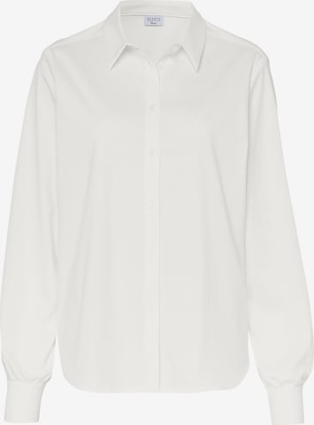 DESOTO Elegante Bluse, bügelfrei in Weiß: Vorderseite
