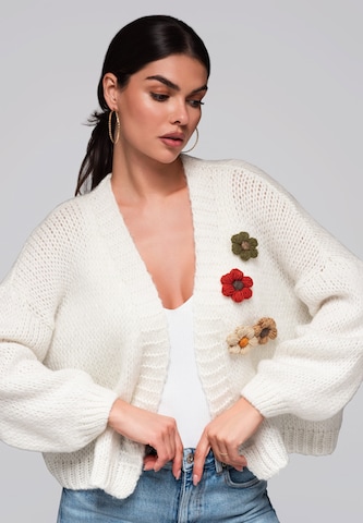 Ombre Gebreid vest in Beige