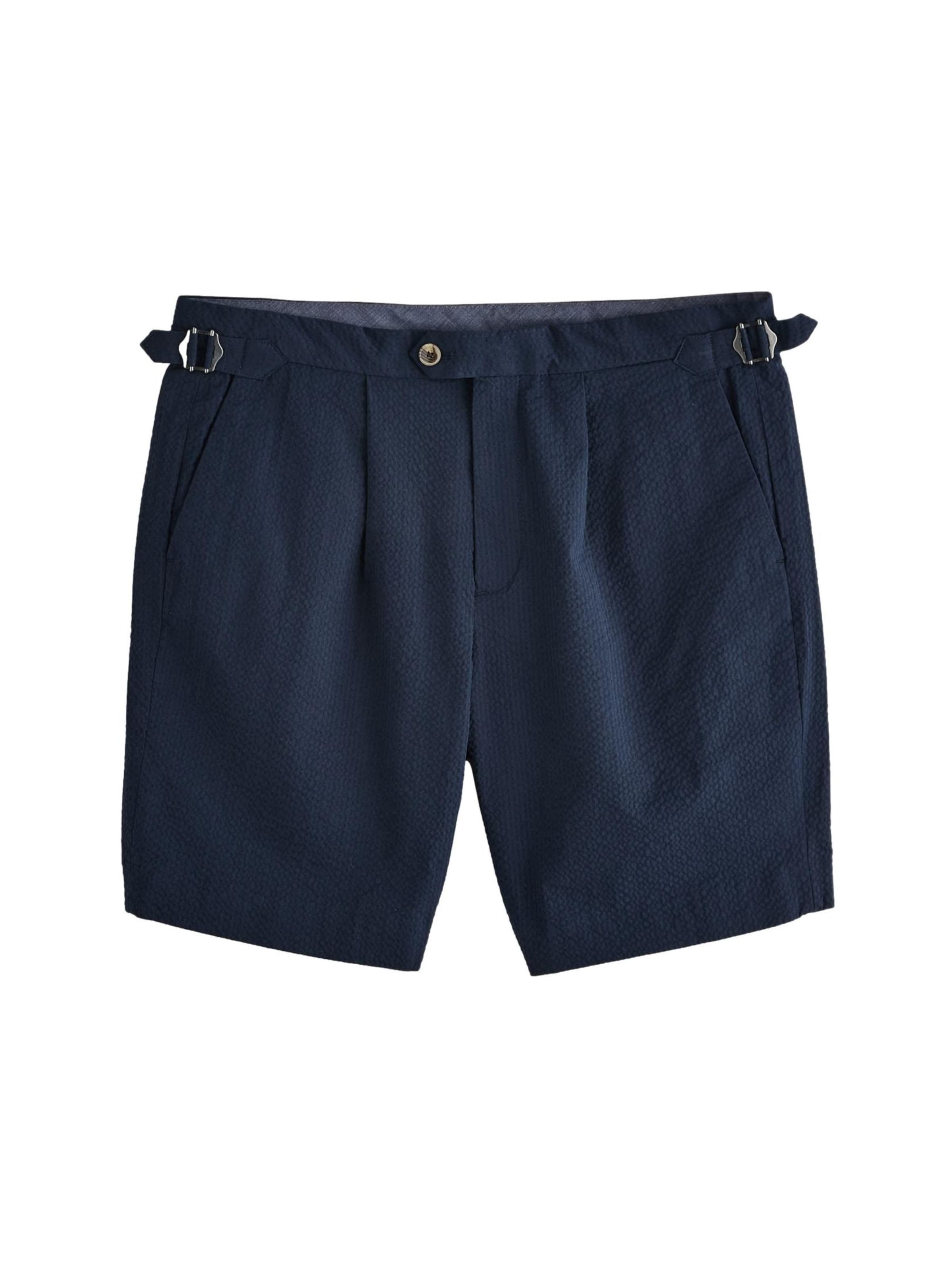 Next Slimfit Παντελόνι πλισέ σε μπλε: μπροστά