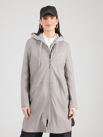 Manteau mi-saison Maze en gris : devant