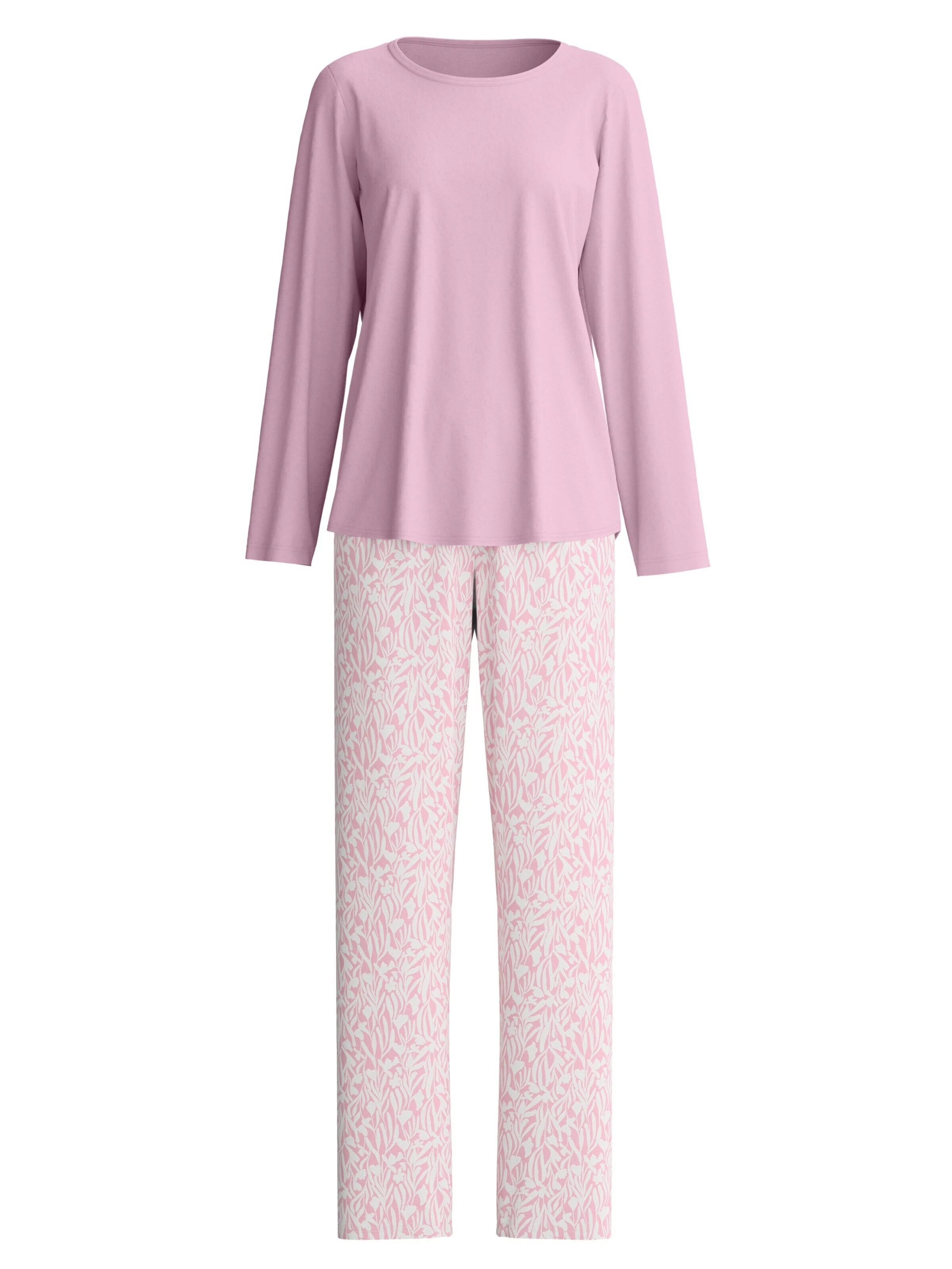 CALIDA Pyjama 'Blooming Nights'‌‌‌‌‌‌‌‌‌‌ in Lila: Vorderseite