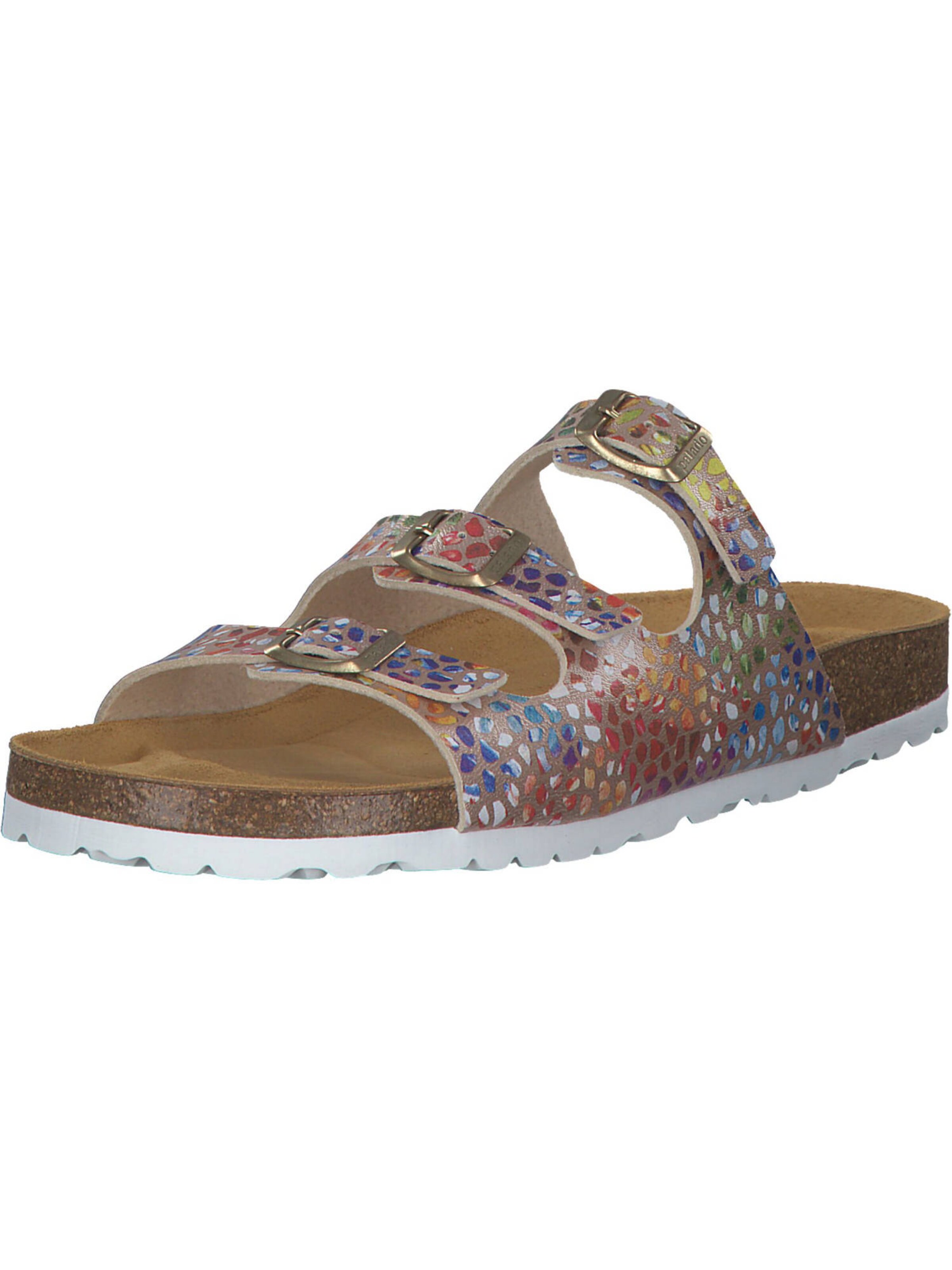 Palado Pantolette 'Capri' in Mischfarben: Vorderseite