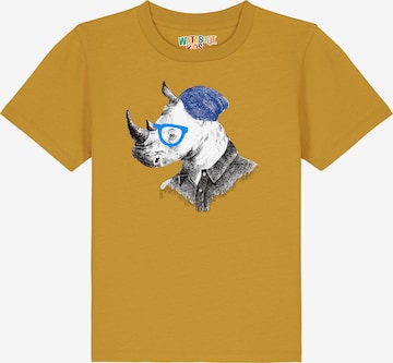 Maglietta 'Nashorn' di watabout.kids in giallo: frontale