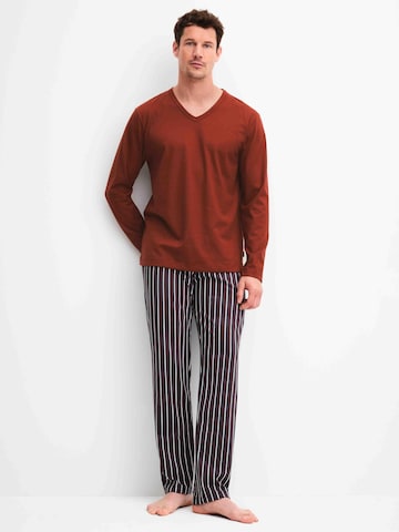 Pyjama long 'Cotton Special' CALIDA en rouge