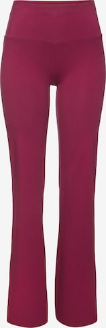 LASCANA ACTIVE Workout Pants in Red: front