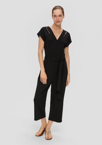 Tuta jumpsuit di s.Oliver BLACK LABEL in nero: frontale