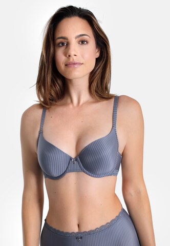 sassa T-shirt Bra 'LOVELY STRIPE' in Grey