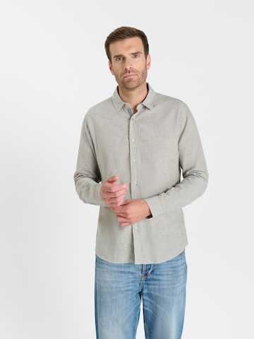 Coupe regular Chemise 'Rodes' Le Temps Des Cerises en vert : devant