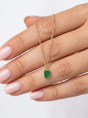 Kamiko Necklace 'GREEN PETITE' in Gold