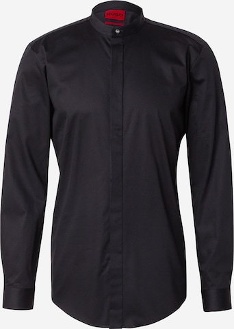 juoda HUGO Standartinis modelis Marškiniai 'Kaleb': priekis