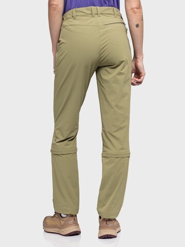 Schöffel Regular Outdoorbroek ' Pants Engadin1 Zip Off ' in Groen