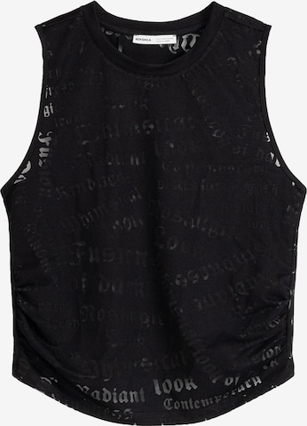 Bershka Top in Black: front