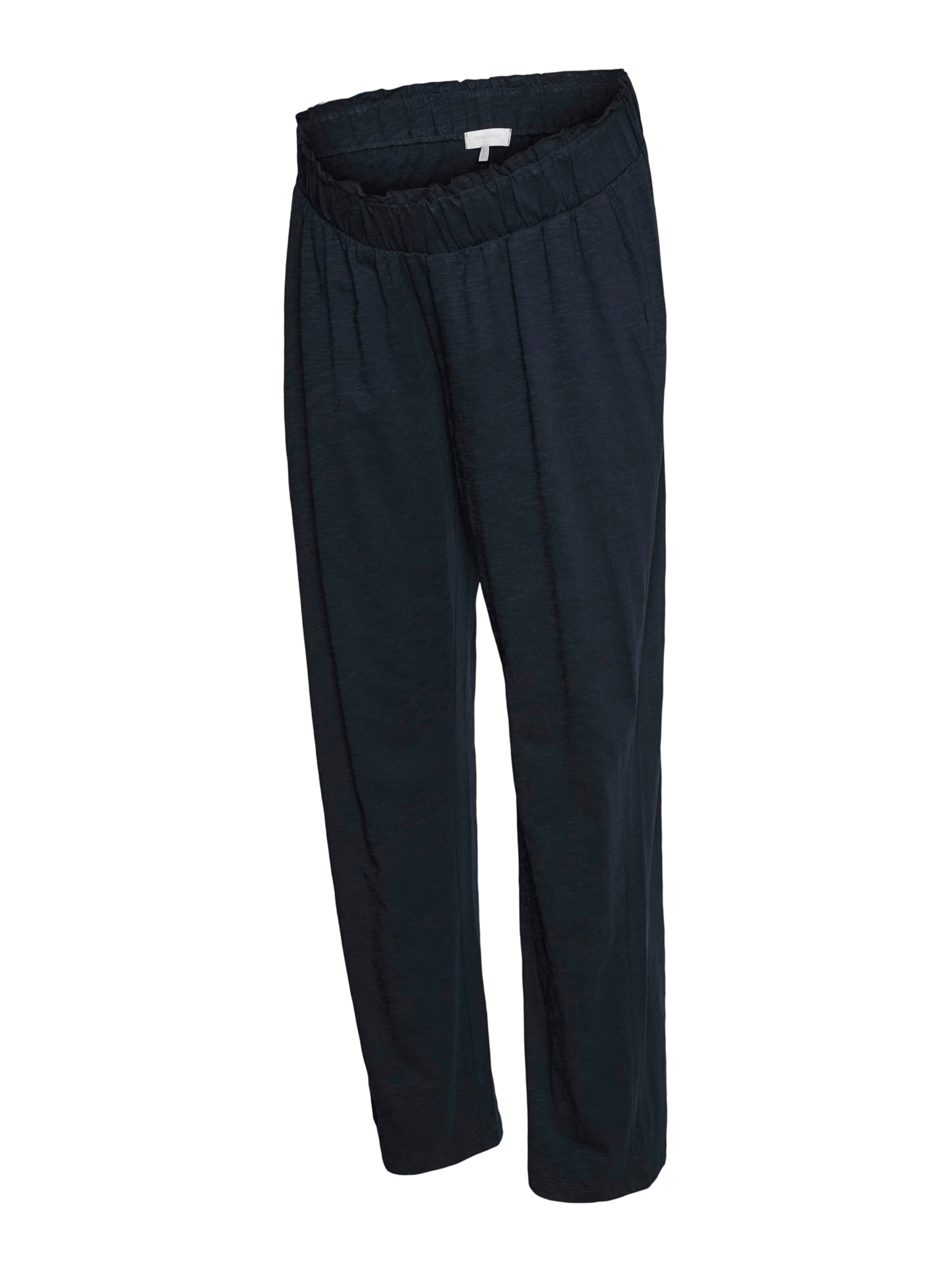 MAMALICIOUS Alt kitsenev Püksid 'MLIVY', värv sinine: eest vaates