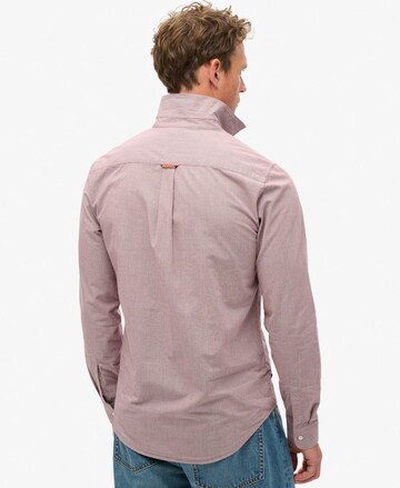 Coupe slim Chemise Superdry en rouge