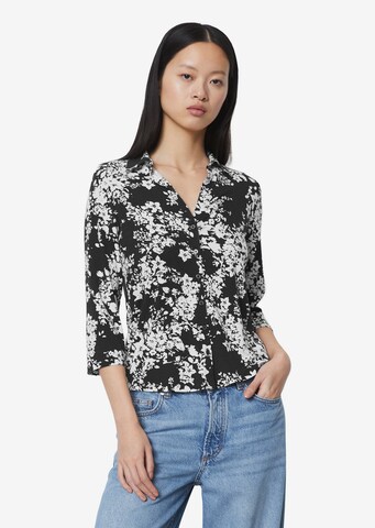 Marc O'Polo Blouse in Zwart: voorkant