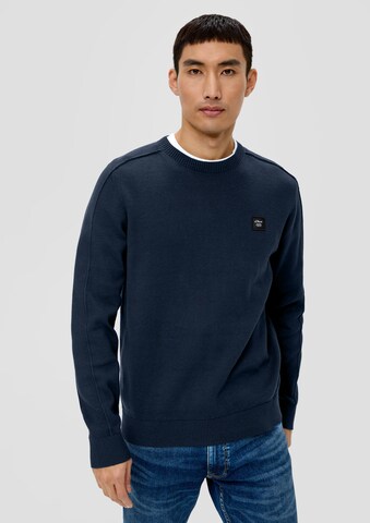 s.Oliver Pullover i blå: forside