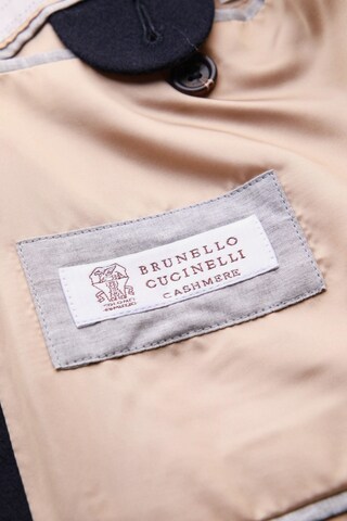 Brunello Cucinelli Kaschmir-Mantel L-XL in Blau