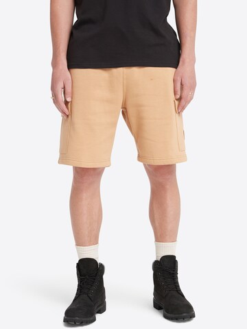 TIMBERLAND Wide Leg Shorts in Braun: predná strana