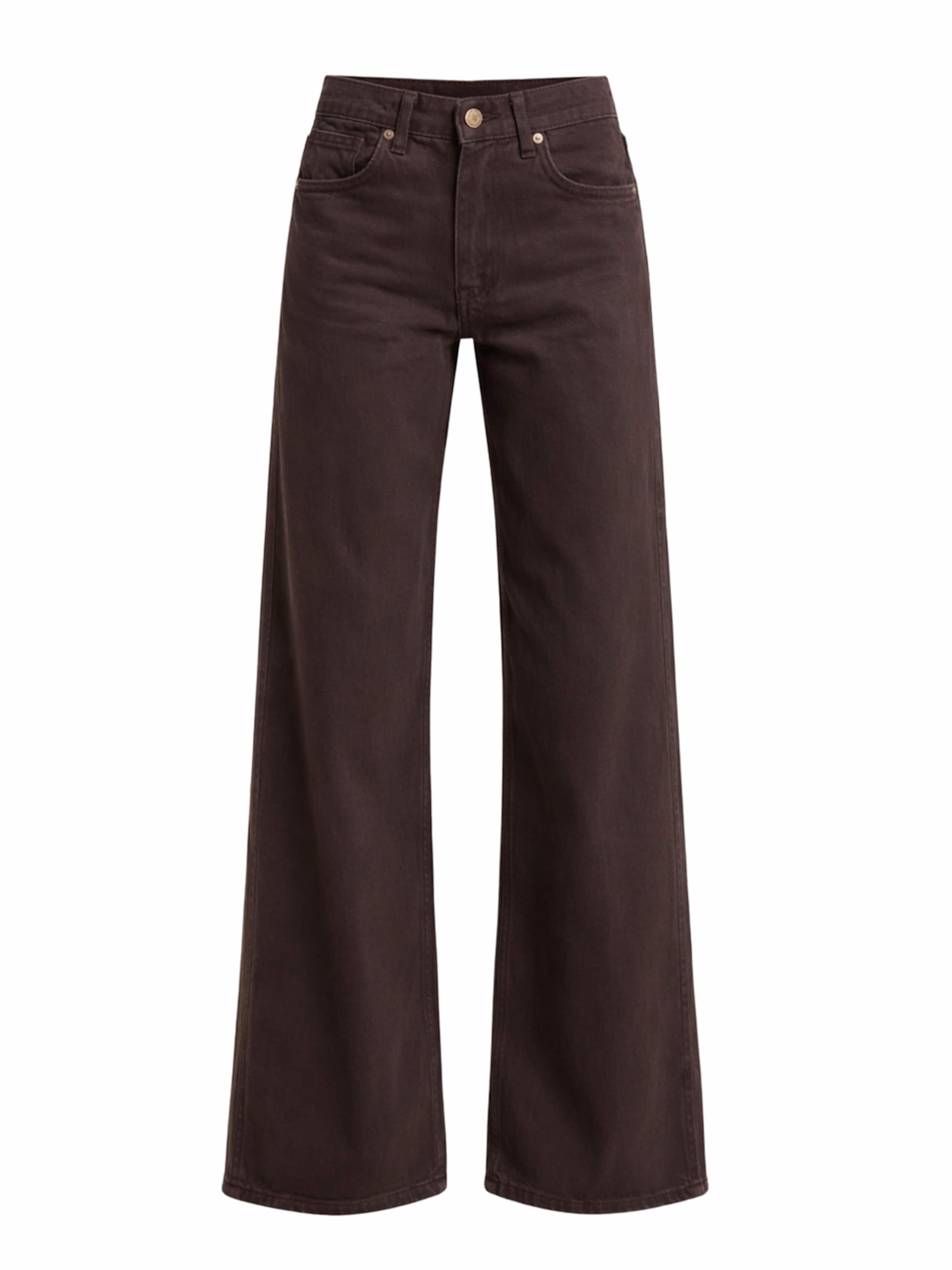 IT'S BASIC Wide leg Jeans 'ELENA PALAZZO MID RISE JEANS' in Bruin: voorkant