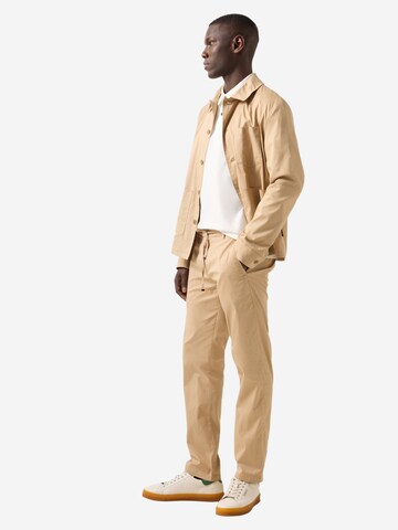 BOGNER Regular Chinohose 'Riley' in Braun