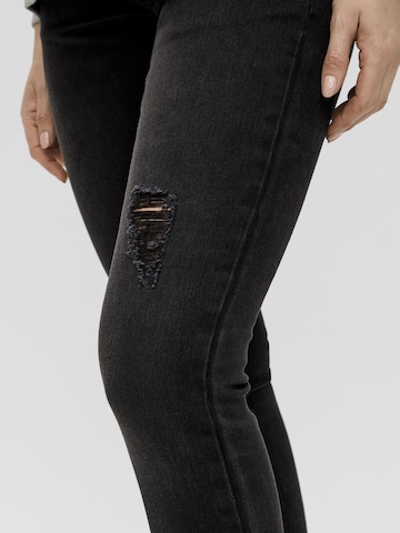 MAMALICIOUS Slimfit Jeans 'Taragona' in Schwarz