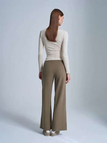Dilvin Wide leg Broek in Groen