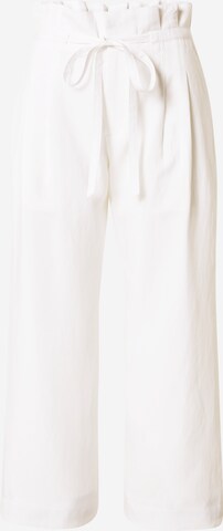 Club Monaco Wide leg Pleat-Front Pants 'ANREANNAH' in White: front