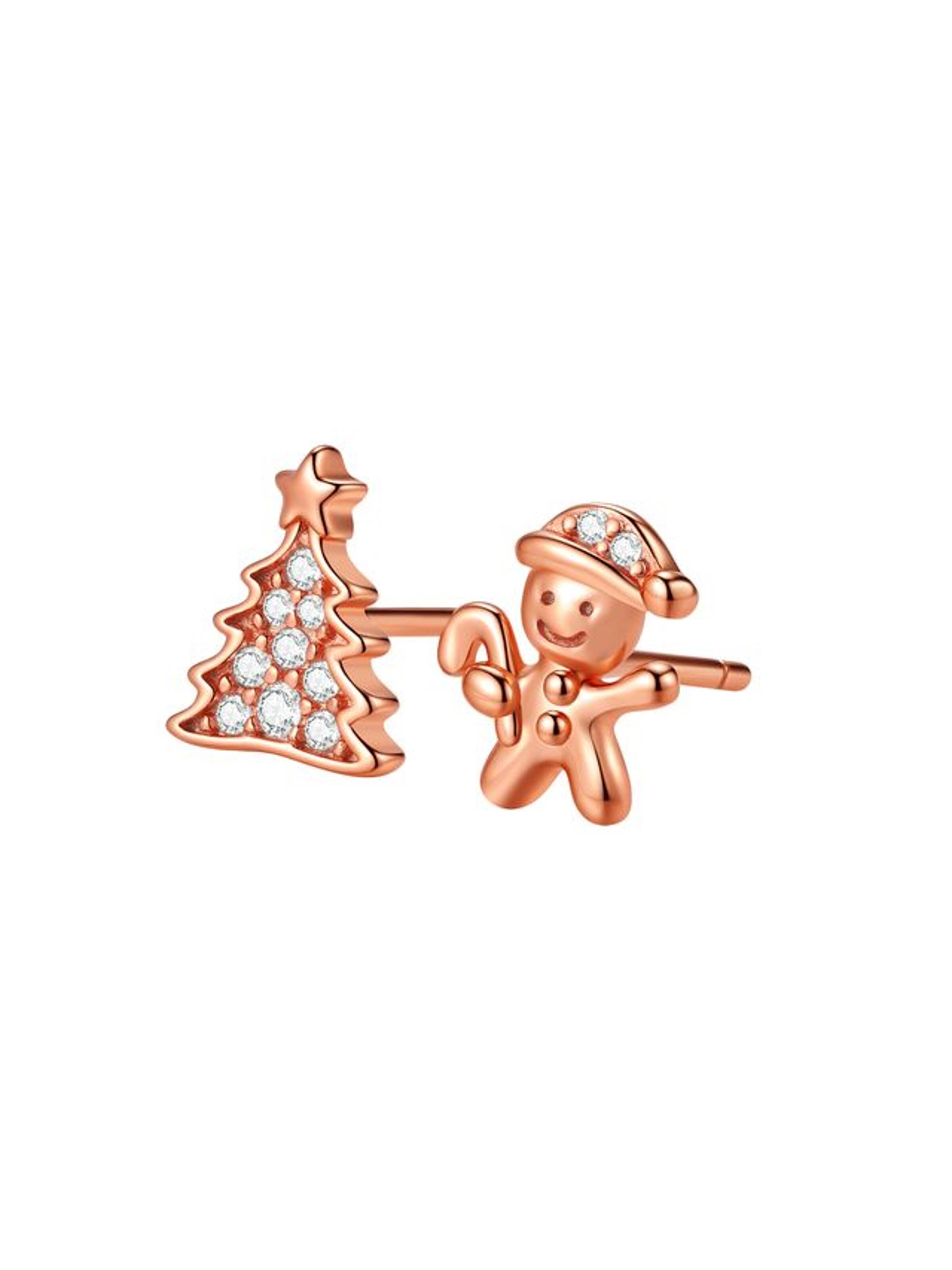 Hey Happiness Earrings 'Merry Duo' in Gold: front