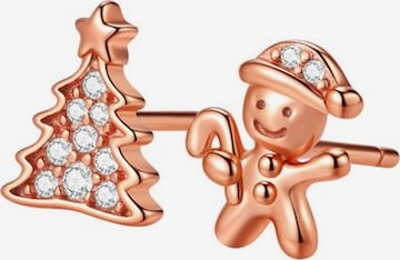 Boucles d'oreilles 'Merry Duo' Hey Happiness en or : devant