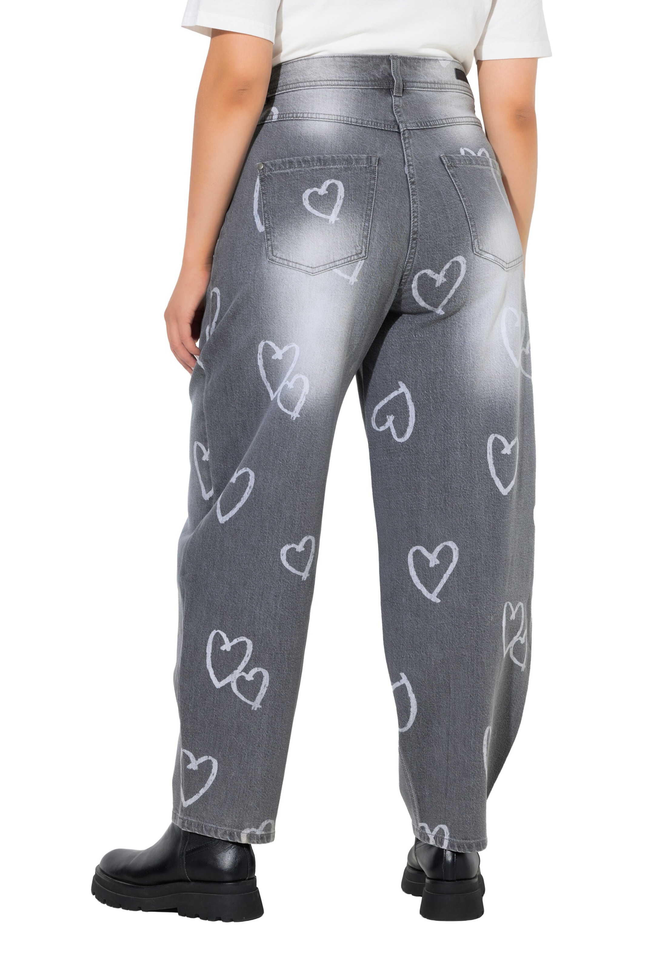 Ulla Popken Regular Jeans in Grijs