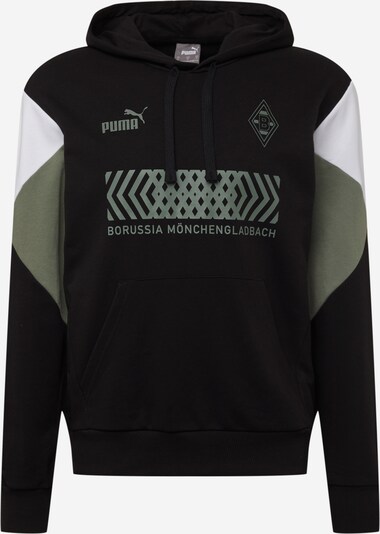 PUMA Sportsweatshirt in khaki / schwarz / weiß, Produktansicht